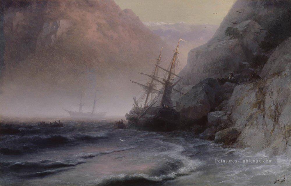 contrebandiers 1884 Romantique Ivan Aivazovsky russe Peintures à l'huile